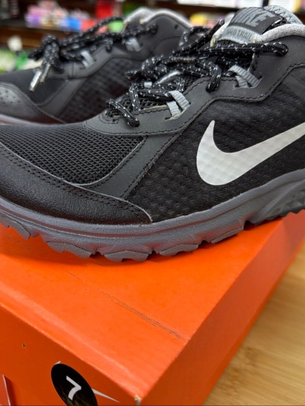 Nike Wild Trail Black Grey Trail Running Shoes Mens 6.5